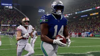 Seattle Seahawks vs San Francisco 49ers  NFL Thursday Week 6 Full Game Highlights  Madden 25 Sim [upl. by Einallem]