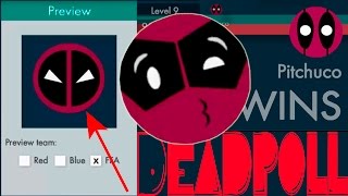 Bonkio como fazer a skin do Deadpool  3 Skins diferentes [upl. by Alyak]