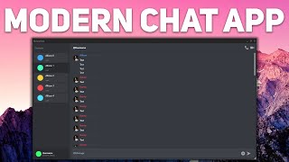 WPF C Professional Modern Chat App UI Tutorial [upl. by Anayi]