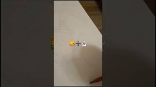 Hayalet Kedi Çizimi🐱➕👻 drawing keşfet [upl. by Noiro]