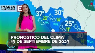 Clima para hoy 19 de septiembre de 2023 [upl. by Adyol]