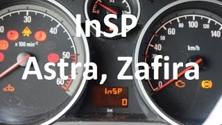 How to reset service inspection  InSP  Opel Vauxhall Zafira B  service light indicator delete [upl. by Irec492]