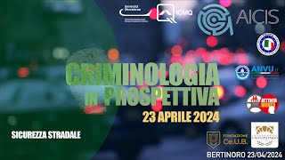 CRIMINOLOGIA IN PROSPETTIVA Sicurezza sulle strade dasfalto Convegno AICIS Bertinoro 23042024 [upl. by Tannie]