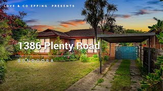 1386 Plenty Road Bundoora [upl. by Oakleil]