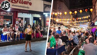 Bangkok Night Walk in Patpong amp Silom  Thailand Nightlife wActionKid [upl. by Saunder832]