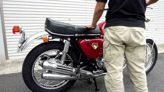 【motoJOY】CB750FOUR K0 砂型 ＋ 無番マフラー の排気音 [upl. by Thenna]