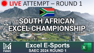 Live attempt at Round 1 of the 2024 South African Excel Championship SAEC [upl. by Noek]