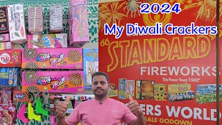 Diwali 2024 Crackers Unboxing  Fancy Night Big Sound Crackers By Raja Vlogs in Telugu crackers [upl. by Salmon]