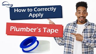 How to Apply Plumbers Tape Correctly  Step by Step [upl. by Annohsed]