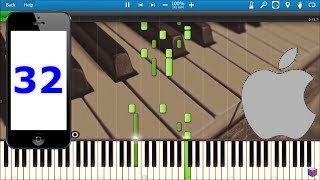 iPHONE RINGTONE OPENING ON 32 INSTRUMENTS Synthesia [upl. by Eirased363]