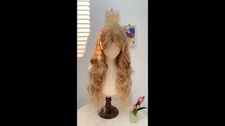 （httpsshoparabdrugcom）Womens long curly blond wig [upl. by Lunnete533]