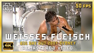 Rammstein  Weisses Fleisch 4K with subtitles Big Day Out Festival Sydney 2001 50fps remastered [upl. by Yesteb721]