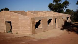 Rammed Earth Finished on the House build [upl. by Latsyk]