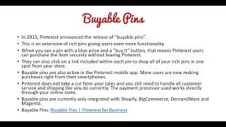 Pinterest Rich Pins amp Buyable Pins Pinterest Ecommerce Marketing [upl. by Ly]