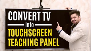 Cheapest Interactive Flat Panel  How to convert Tv into touch Screen  Edusquadz [upl. by Cram]