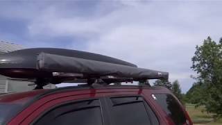 Mounting an ARB Awning to Yakima CoreBar Crossbars on 2005 Honda CRV [upl. by Jori94]