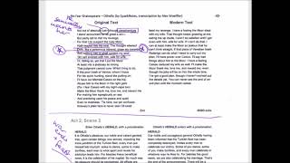 Othello Annotation Act 2 Scene 1 Part 3 [upl. by Dagney709]