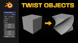 Twist Any Object in Blender with Geometry Nodes [upl. by Wiggins]