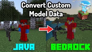 How to convert CUSTOM MODEL DATA for the GeyserMC Plugin Items Models Armor Emojis and Sounds [upl. by Mchale]