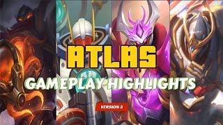 Atlas Gameplay Highlights  Version 3  Mobile Legends [upl. by Polivy]