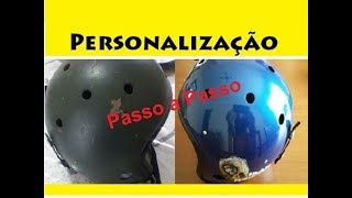 Capacete Personalizado  Passo a Passo [upl. by Narod]