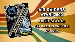 Air Raiders  121 Kills in One Life  High Score  Atari 2600  Retroachievements  Gameplay [upl. by Aihsak397]