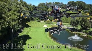 Golf Course 18 Hole Interactive Drone Flyover [upl. by Deenya]