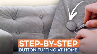 Make Your Own Dura Snap Upholstery Buttons [upl. by Enobe]