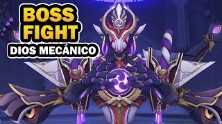 ✨SCARAMOUCHE BOSS FIGHT DIOS MECÁNICO  COMO DERROTARLO FÁCIL  GENSHIN IMPACT 32 [upl. by Amikat]