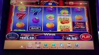 CHERRIES GONE WILD SLOT MAX BET WINDCREEK WETUMPKA SLOTS [upl. by Paz98]