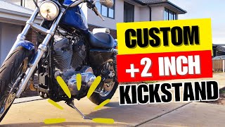 How To Make A Custom Kickstand For Your Harley Davidson [upl. by Bore974]