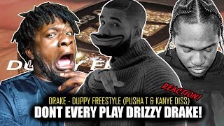 Drake  Duppy Freestyle Pusha T amp Kanye West Diss REACTION [upl. by Aicilra775]