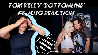 Tori Kelly ft JoJo Bottomline Reaction IT FINALLY HAPPENED ToriKelly iamjojo SINGERREACTS [upl. by Namsu298]