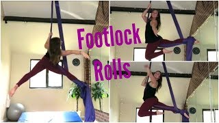 Aerial Silks Footlock Rolls  UNIQUE AERIALISTS [upl. by Illib]