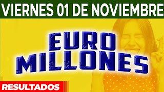 Resultado del sorteo Euromillones del Viernes 1 de Noviembre del 2024 😱🤑💰💵 [upl. by Eri]