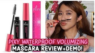 PIXY VOLUMIZING WATERPROOF MASCARA REVIEWDEMO  Bahasa [upl. by Navannod816]