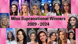 MISS SUPRANATIONAL ALL WINNERS FROM 2009 TO 2024 [upl. by Dett995]