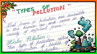 Types of pollution  Different types of pollution  Pollution ke types  Types of pollution essay [upl. by Banerjee]