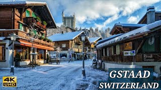 Gstaad 🇨🇭 Switzerland  A Magical Swiss Village  Day Walking Tour 4K Ultra HD [upl. by Let]