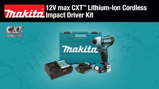 MAKITA 12V max CXT™ Impact Driver Kit Short Version [upl. by Lehcer]