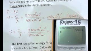 Calculations with Light and Bohr Model [upl. by Nolrac]