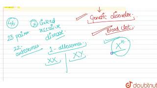 A hemophilic father can never pass the gene for hemophilia to his son Explain [upl. by Grosmark]