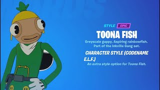 Fortnite  How To Unlock Toona Fish Code Name Elf Style [upl. by Laehcar]