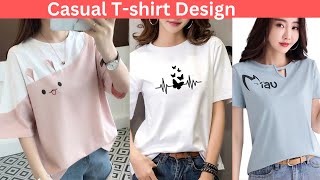 Tshirt DEsign For Girls  Crop Design For Girls  Casual Tshirt Design  Worldwide Dresses Design [upl. by Blight]