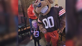 Lil Dawg Pound 5yearold Myles Garrett superfan Alice [upl. by Fredella]