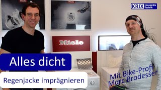 Sportkleidung und Regenjacken imprägnieren  mit BikeProfi Marc Brodesser [upl. by Marentic181]