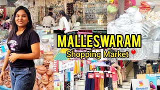 Malleswaram Shopping Market📍Bangalore  Tamil Shopping Street Shopping Road Side Places to visit [upl. by Desirea]