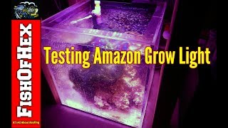 Testing Amazon LED Grow Light Over Refugium With PAR Readings [upl. by Jeffcott]