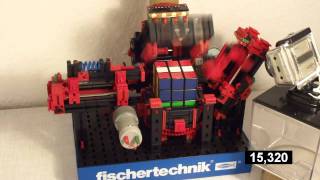 ebuc the fastest rubiks cube solver from fischertechnik [upl. by Killion122]