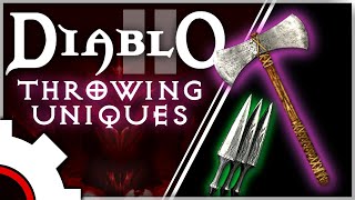 The Complete Guide to Unique Throwing Weapons in Diablo 2 Resurrected [upl. by Pentheam]